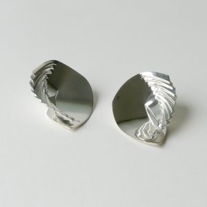 FE11 Asymmetrical Folded Earrings