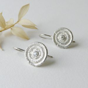 CHE65 Radiant Diamond Wired Earrings